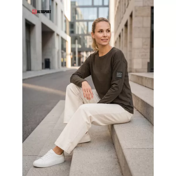  Ženska majica s kratkimi rokavi SAM 73 ARIASA WT 872 KAKI 