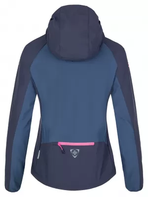 Ženska softshell jakna KILPI BALANS-W SL0121KI TEMNO MODRA