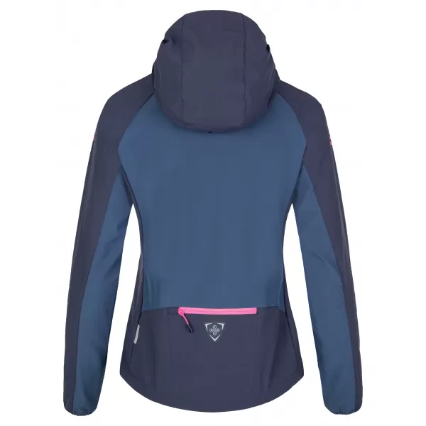  Ženska softshell jakna KILPI BALANS-W SL0121KI TEMNO MODRA 