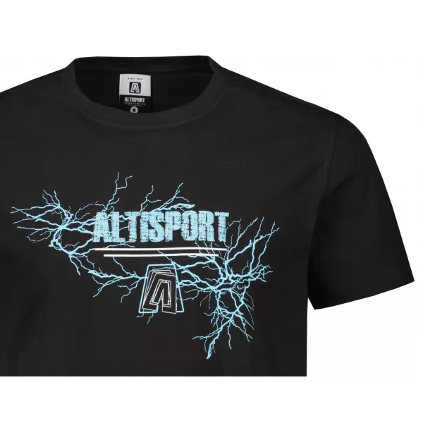  Pánské triko ALTISPORT CARRYOVER ALM165129 ČERNOMODRÁ 