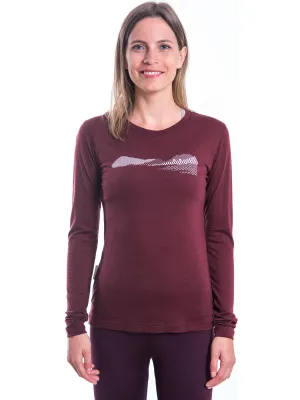 Ženska termo majica z dolgimi rokavi SENSOR MERINO AIR PT HILLS 22200011 PORT RED