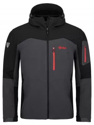 Moška softshell jakna KILPI PRESENA-M SM0125KI TEMNO SIVA