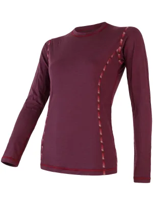 Ženska termo majica z dolgimi rokavi SENSOR MERINO AIR 18200006 PORT RED