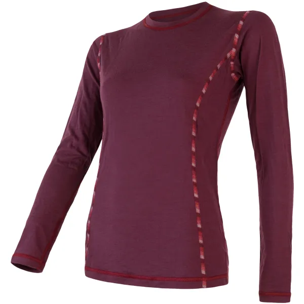  Ženska termo majica z dolgimi rokavi SENSOR MERINO AIR 18200006 PORT RED 