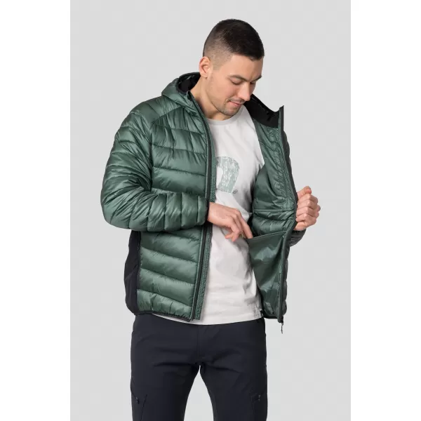  Moška jakna HANNAH REVEL HOODY TEMNI GOZD/ANTRACIT 
