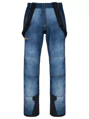 Moške softshell hlače KILPI JEANSO-M SM0408KI TEMNO MODRA