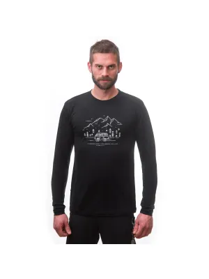 Moška termo majica z dolgimi rokavi SENSOR MERINO ACTIVE PT VAN LIFE 22200024 ČRNA