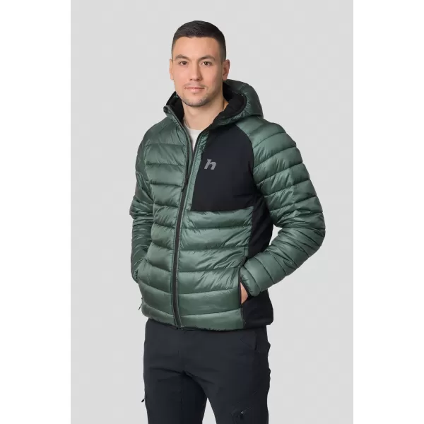  Moška jakna HANNAH REVEL HOODY TEMNI GOZD/ANTRACIT 