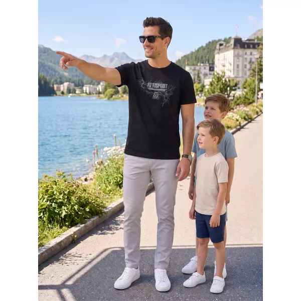  Pánské triko ALTISPORT CARRYOVER ALM165129 ČERNOSTŘÍBRNÁ 