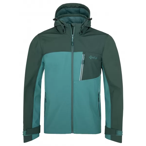  Moška softshell jakna KILPI RAVIO-M SM0126KI TEMNO ZELENA 