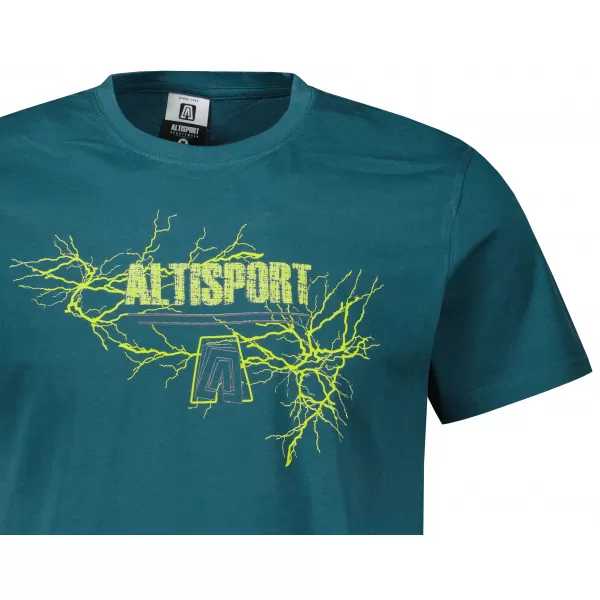  Pánské triko ALTISPORT CARRYOVER ALM165129 PETROLEJOVÁ 