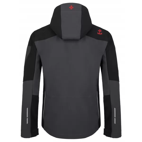  Moška softshell jakna KILPI PRESENA-M SM0125KI TEMNO SIVA 