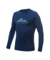 Moška termo majica z dolgimi rokavi SENSOR MERINO AIR PT EXPLORE 22200009 TEMNO MODRA