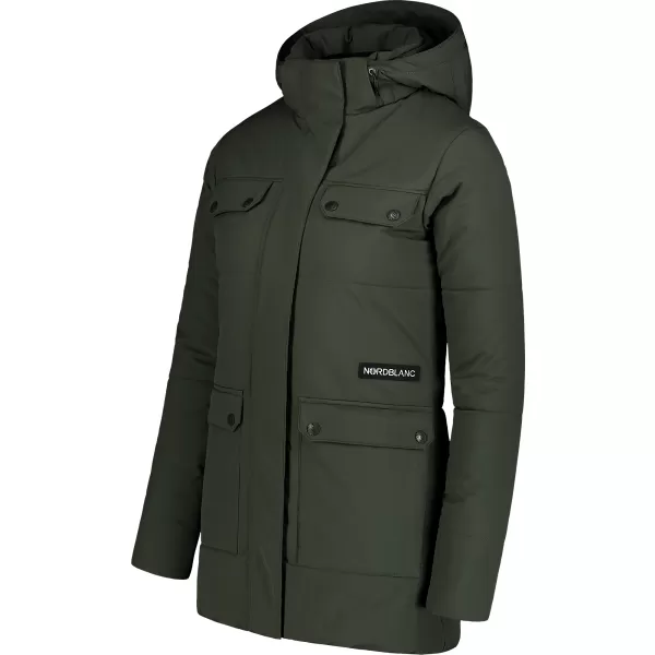  Ženski zimski plašč NORDBLANC NIPPY NBWJL7726 TEMNO ZELENA 