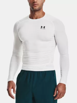 Moška kompresijska majica UNDER ARMOUR HG ARMOUR COMP LS 1361524-100 BELA