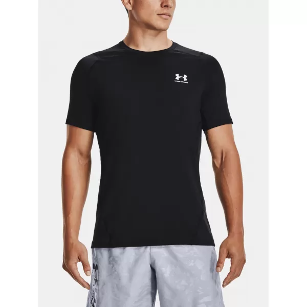 Moška majica s kratkimi rokavi UNDER ARMOUR HG ARMOUR FITTED SS 1361683-001 ČRNA 