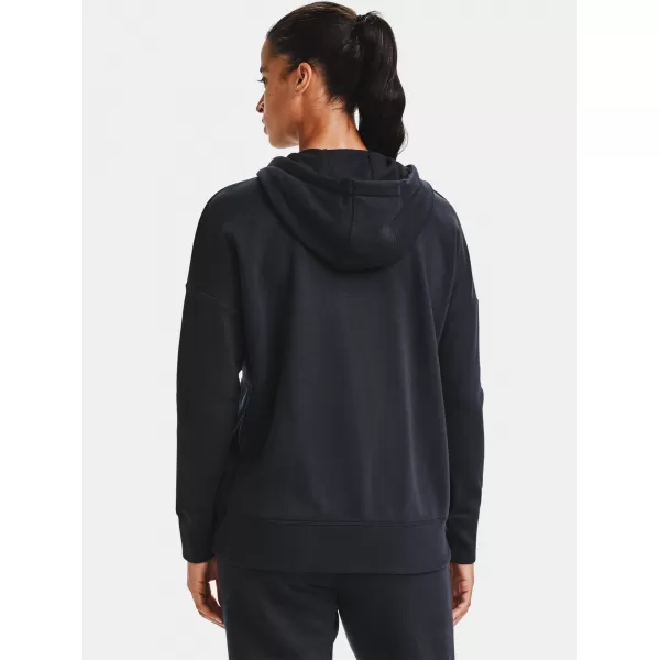  Ženski pulover UNDER ARMOUR RIVAL FLEECE FZ HOODIE 1356400-001 ČRNA 