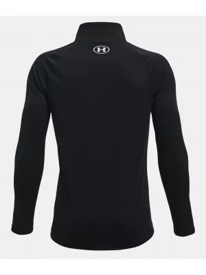 Fantovska majica s kratkimi rokavi UNDER ARMOUR TECH 2.0 1/2 ZIP 1363286-001 ČRNA