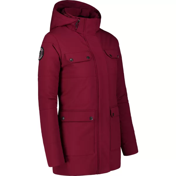  Ženski zimski plašč NORDBLANC NIPPY NBWJL7726 BORDO 