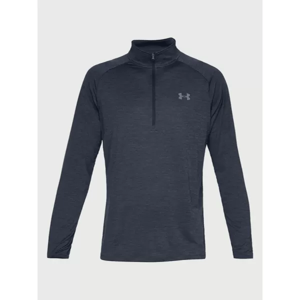  Moška majica s kratkimi rokavi UNDER ARMOUR TECH 2.0 1/2 ZIP 1328495-409 MODRA 