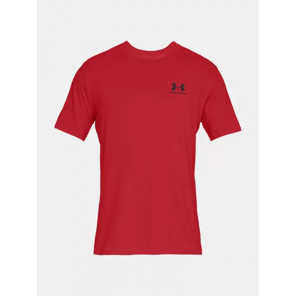  Moška majica s kratkimi rokavi UNDER ARMOUR SPORTSTYLE LEFT CHEST SS 1326799-600 RDEČA 