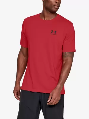 Moška majica s kratkimi rokavi UNDER ARMOUR SPORTSTYLE LEFT CHEST SS 1326799-600 RDEČA