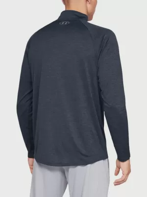 Moška majica s kratkimi rokavi UNDER ARMOUR TECH 2.0 1/2 ZIP 1328495-409 MODRA