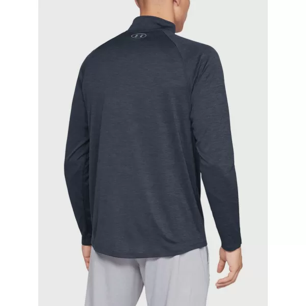  Moška majica s kratkimi rokavi UNDER ARMOUR TECH 2.0 1/2 ZIP 1328495-409 MODRA 