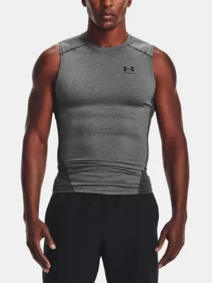 Moška kompresijska majica brez rokavov UNDER ARMOUR HG ARMOUR COMP SL 1361522-090 SIVA