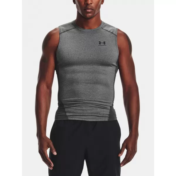  Moška kompresijska majica brez rokavov UNDER ARMOUR HG ARMOUR COMP SL 1361522-090 SIVA 