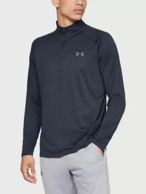 Moška majica s kratkimi rokavi UNDER ARMOUR TECH 2.0 1/2 ZIP 1328495-409 MODRA