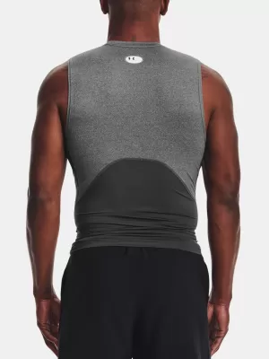 Moška kompresijska majica brez rokavov UNDER ARMOUR HG ARMOUR COMP SL 1361522-090 SIVA