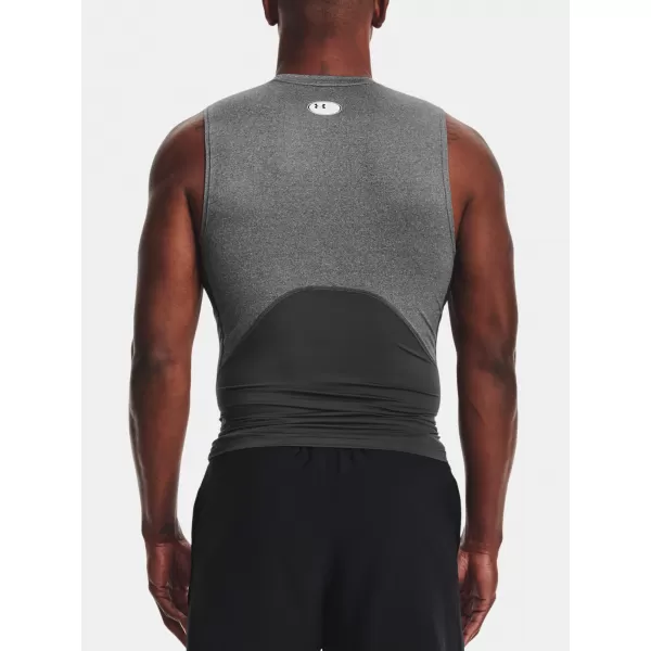  Moška kompresijska majica brez rokavov UNDER ARMOUR HG ARMOUR COMP SL 1361522-090 SIVA 