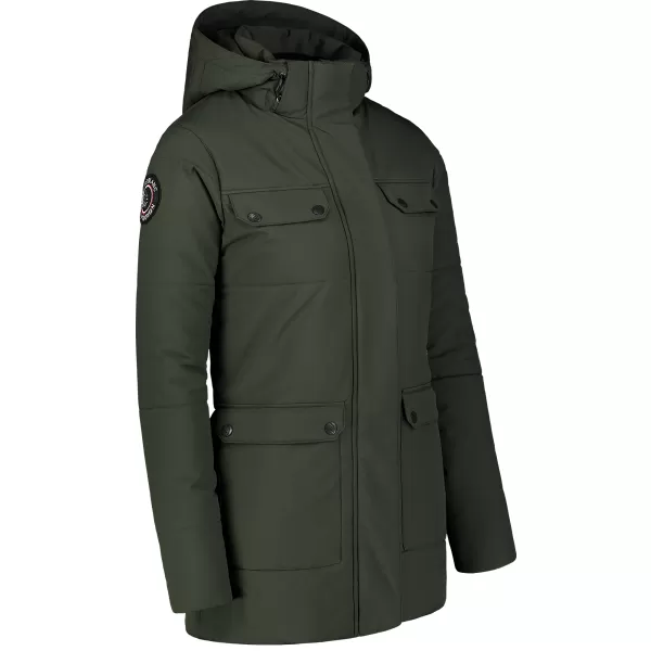  Ženski zimski plašč NORDBLANC NIPPY NBWJL7726 TEMNO ZELENA 