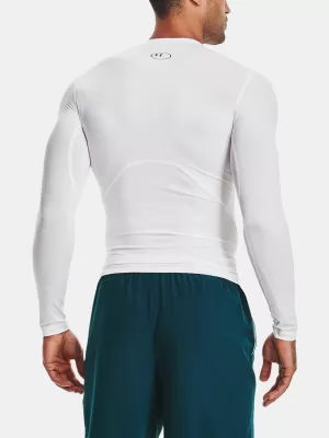 Moška kompresijska majica UNDER ARMOUR HG ARMOUR COMP LS 1361524-100 BELA