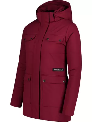 Ženski zimski plašč NORDBLANC NIPPY NBWJL7726 BORDO