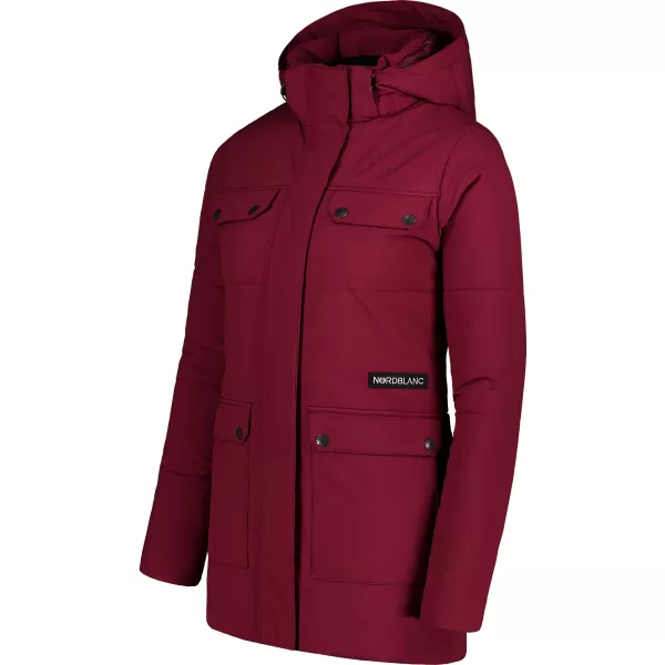  Ženski zimski plašč NORDBLANC NIPPY NBWJL7726 BORDO 