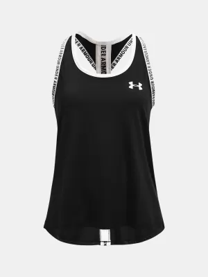 Dekliški brezrokavnik UNDER ARMOUR KNOCKOUT TANK 1363374-001 ČRNA
