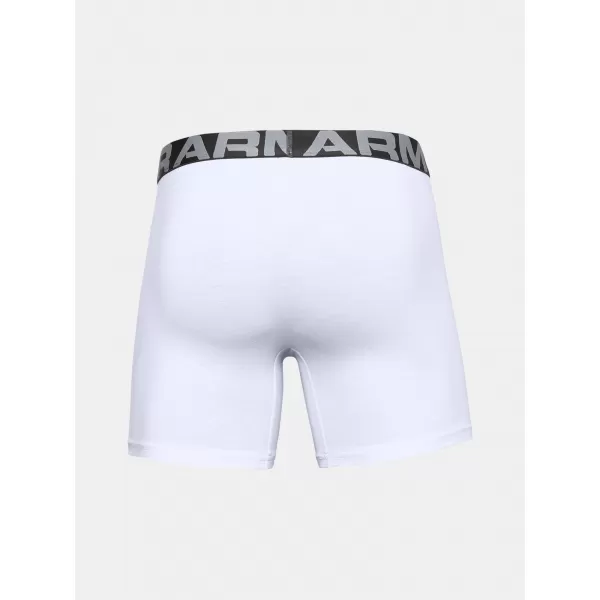 Moške boksarice UNDER ARMOUR CHARGED COTTON 6IN 3 PACK 1363617-100 BELA 