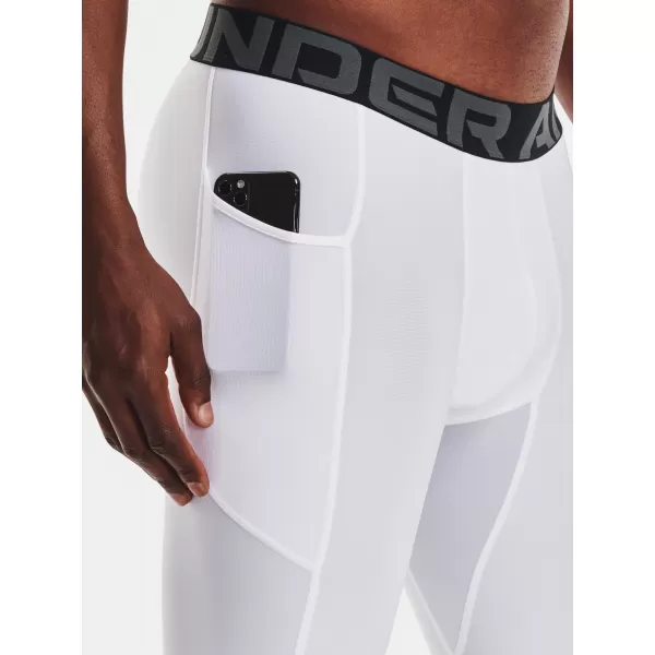  Moške kompresijske kratke hlače UNDER ARMOUR HG ARMOUR LNG SHORTS 1361602-100 BELA 