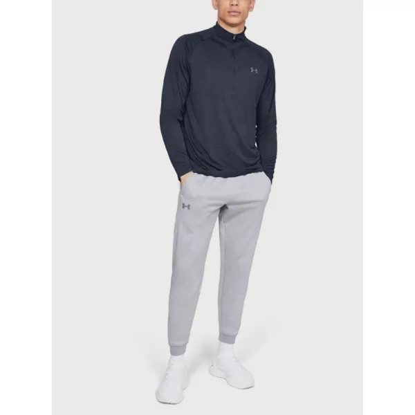  Moška majica s kratkimi rokavi UNDER ARMOUR TECH 2.0 1/2 ZIP 1328495-409 MODRA 