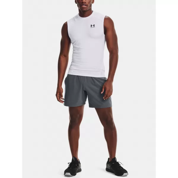  Moška kompresijska majica brez rokavov UNDER ARMOUR HG ARMOUR COMP SL 1361522-100 BELA 