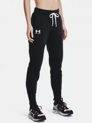 Ženske trenirke UNDER ARMOUR RIVAL FLEECE JOGGERS 1356416-001 ČRNA