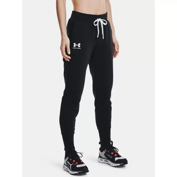  Ženske trenirke UNDER ARMOUR RIVAL FLEECE JOGGERS 1356416-001 ČRNA 
