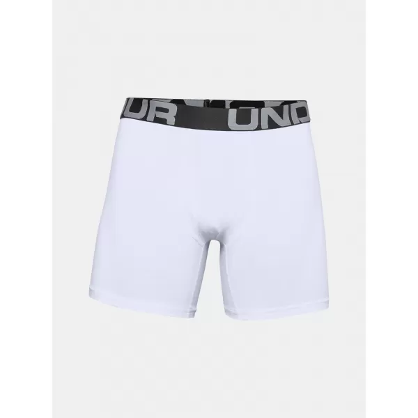  Moške boksarice UNDER ARMOUR CHARGED COTTON 6IN 3 PACK 1363617-100 BELA 