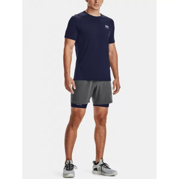  Moška majica s kratkimi rokavi UNDER ARMOUR HG ARMOUR FITTED SS 1361683-410 MODRA 