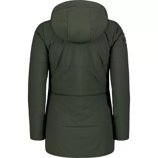  Ženski zimski plašč NORDBLANC NIPPY NBWJL7726 TEMNO ZELENA 