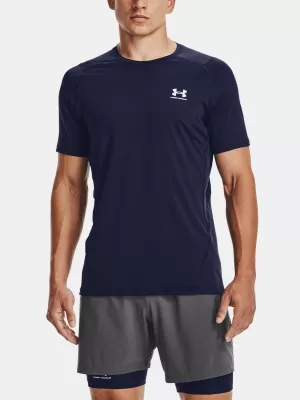 Moška majica s kratkimi rokavi UNDER ARMOUR HG ARMOUR FITTED SS 1361683-410 MODRA