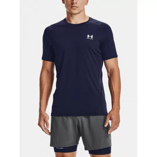  Moška majica s kratkimi rokavi UNDER ARMOUR HG ARMOUR FITTED SS 1361683-410 MODRA 