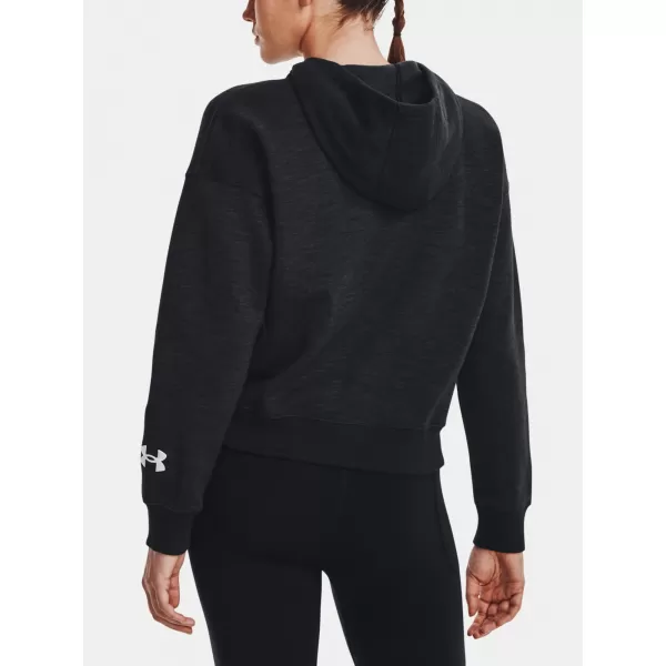  Ženski pulover UNDER ARMOUR ESSENTIAL SCRIPT HOODIE 1374107-001 ČRNA 